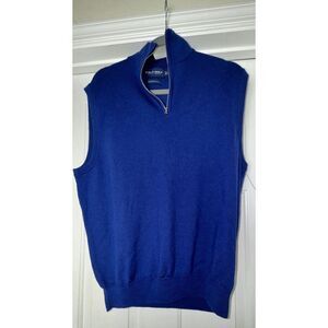 Ralph‎ Lauren Polo Golf Men's Merino Wool Royal Blue Vest Sz L